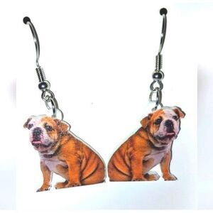 Fun dangling acrylic 5D pendant earrings